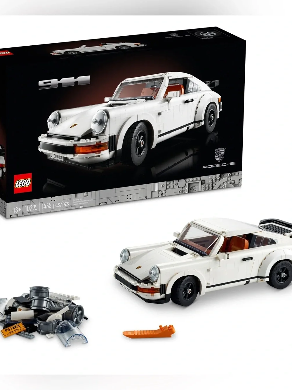 Lego White Porsche 911 Targa Turbo